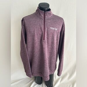 Texas A&M Aggies Pullover Men's XXL adidas climawarm Team Issue 1/4 Zip Fleece